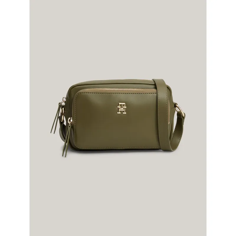 TOMMY HILFIGER - Bolso verde cruzado suave de estilo funcional Tommy Hilfiger