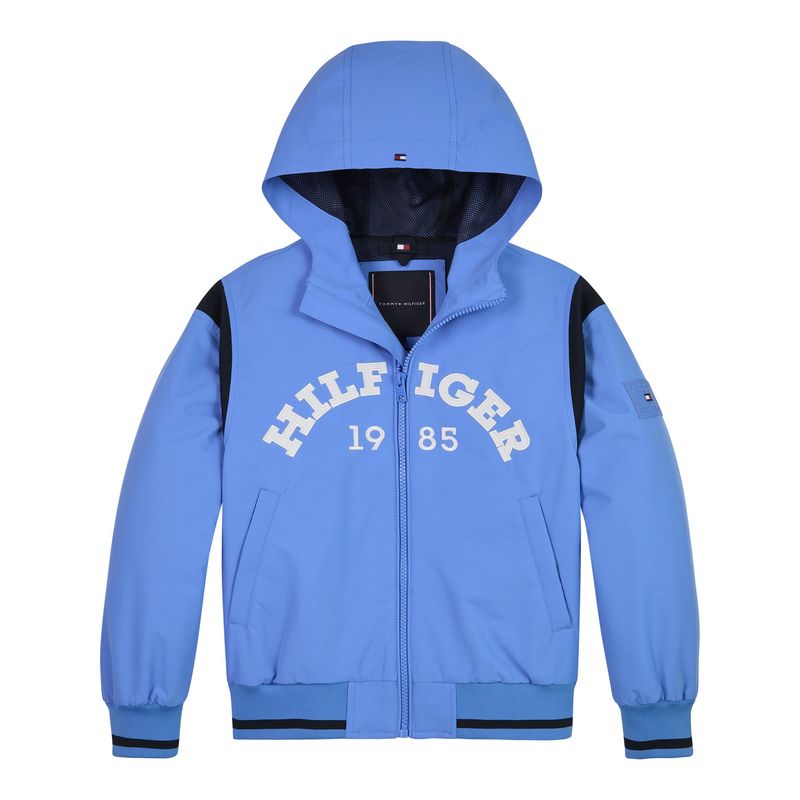 TOMMY HILFIGER - Chaqueta Niño Azul Bomber 1985 Con Monotipo Hilfiger Tommy Hilfiger