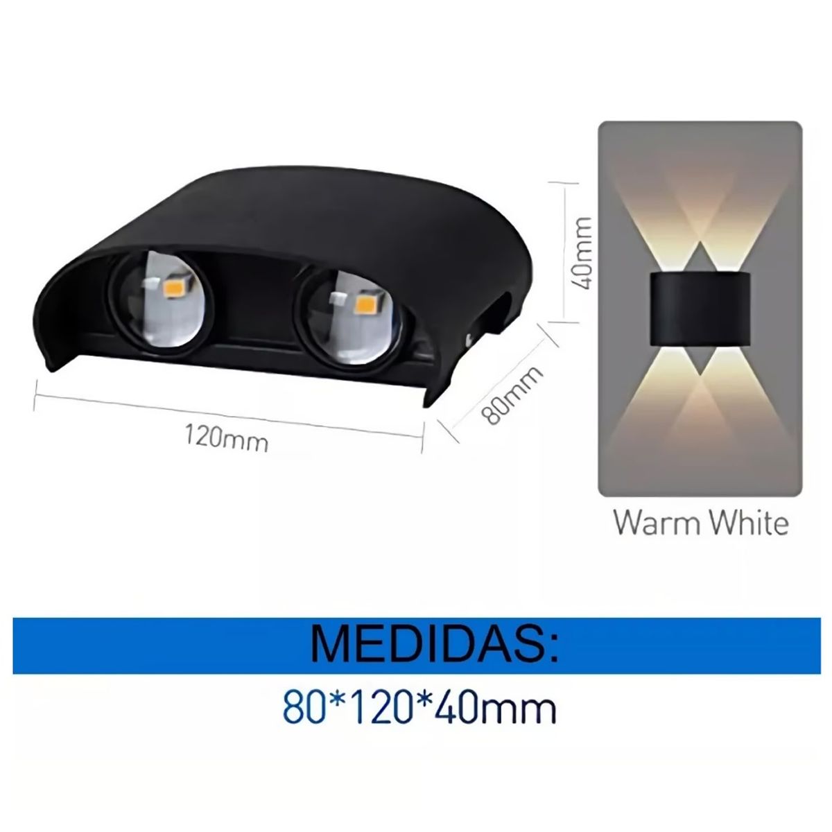 ONE PIXEL - Lámpara Aplique De Pared Ojo De Lupa 4 Luces