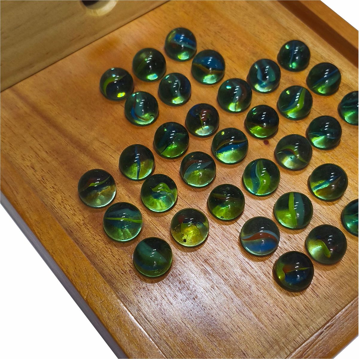 MAFEGO - Juego de mesa Senku Solitario Cuadrado Mafego