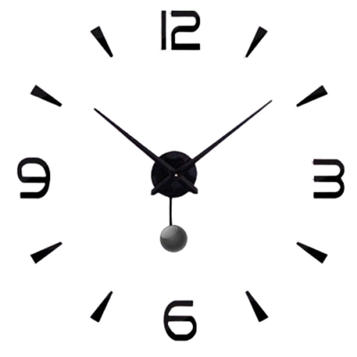 COOL TIME RELOJES - Reloj de Pared 3D con Péndulo 100x100cm Moderno Cool Time Relojes