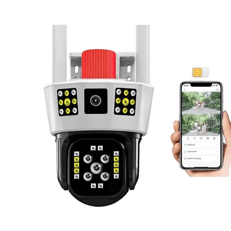 GENERICO - Camara De Seguridad Ptz 360 Sim Card Tecnología 4g Exterior