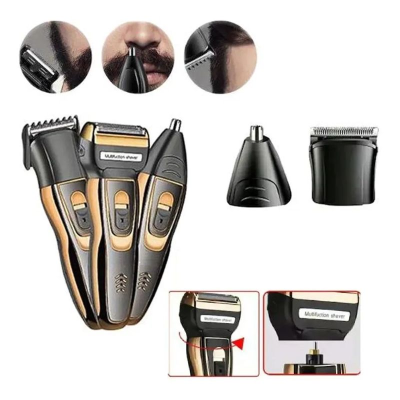 GENERICO - Maquina Afeitar Electrica Recargable 3 En 1 Geemy