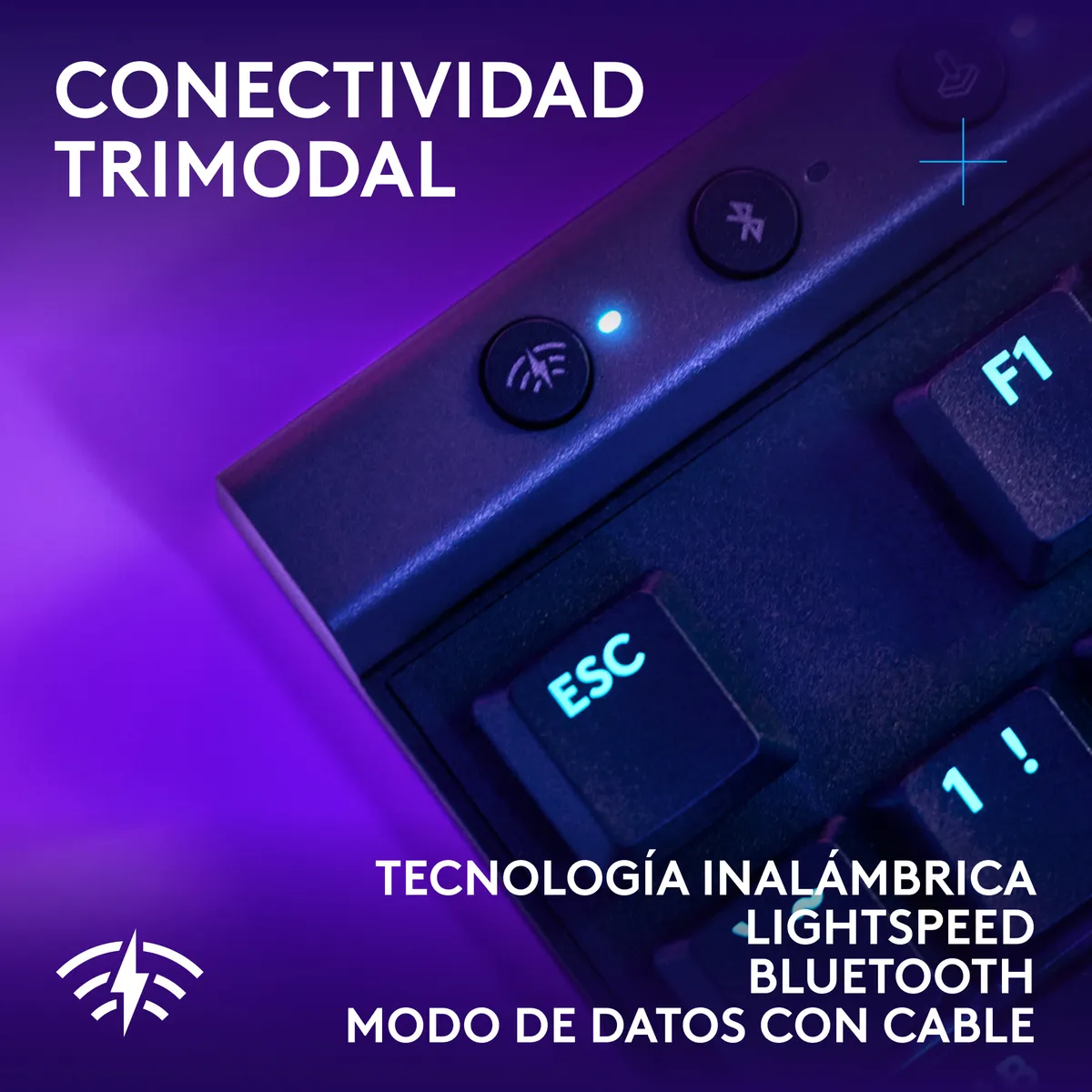 LOGITECH - Teclado Inalámbrico Logitech G G515 Gamer LIGHTSPEED RGB TKL