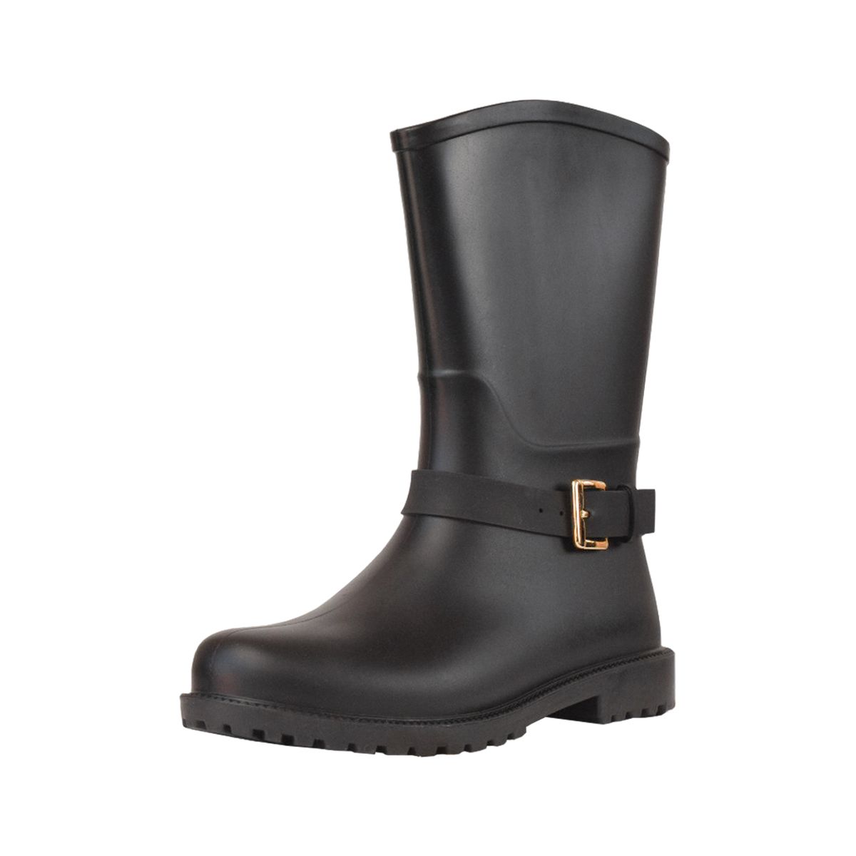 BOTTPLIE - Botas LLuvia Mediana Mujer Mylan - Negro Matte