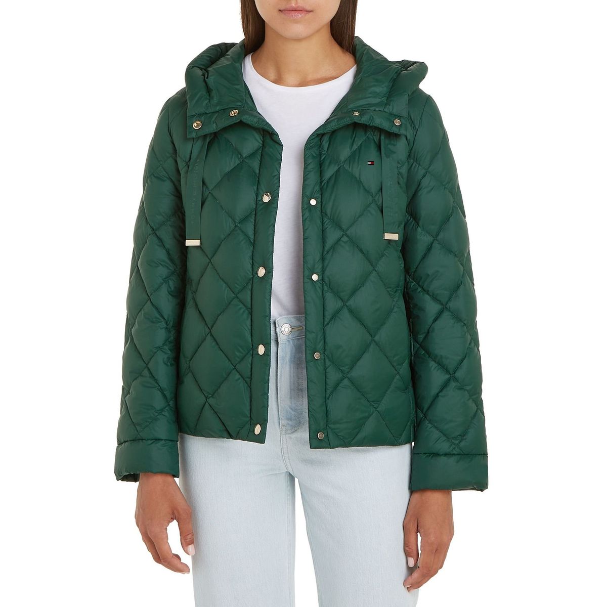 TOMMY HILFIGER - Chaqueta verde Classics con acolchado a rombos Tommy Hilfiger