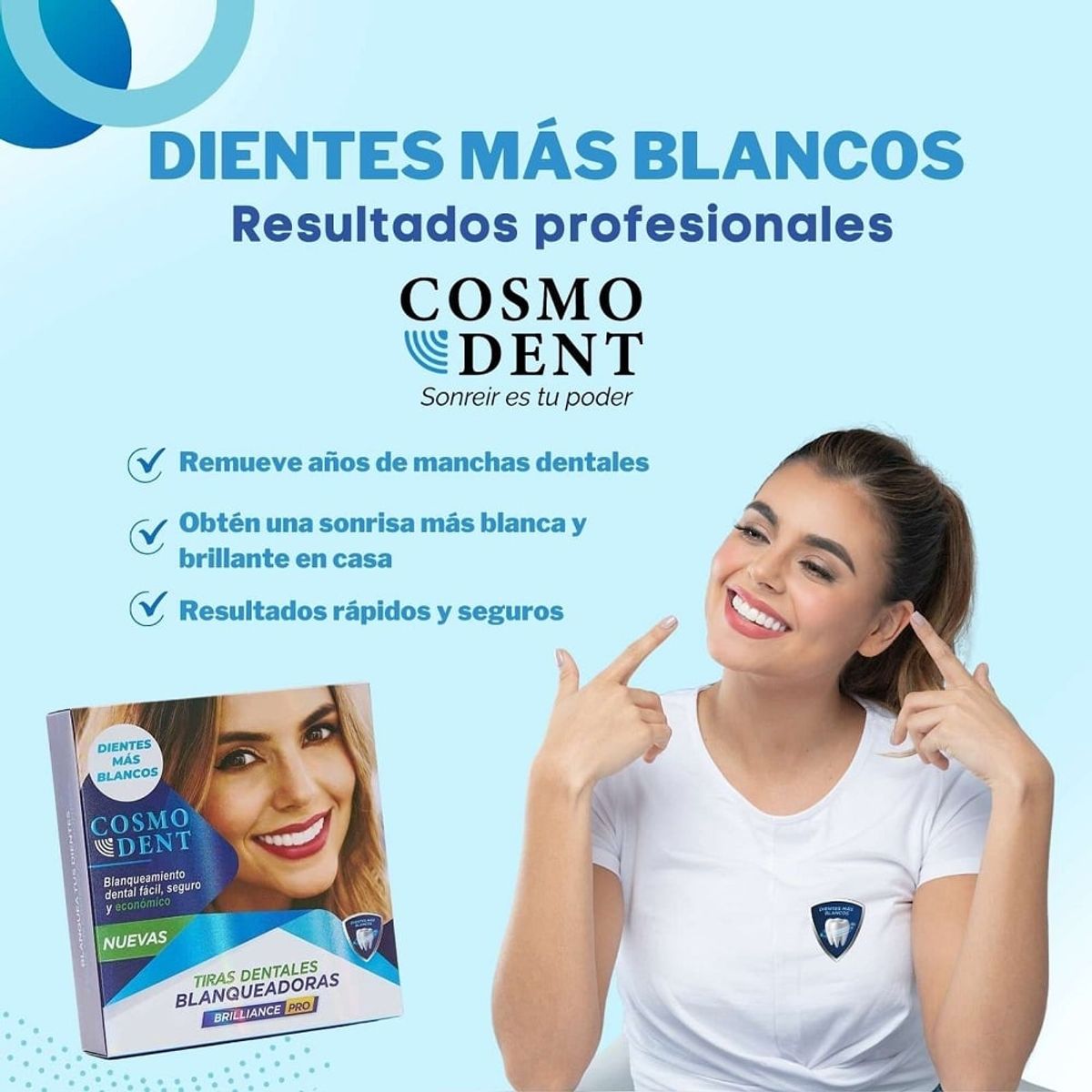 GENERICO - Bandas Dentales Blanqueadoras Cosmodent X 28Und
