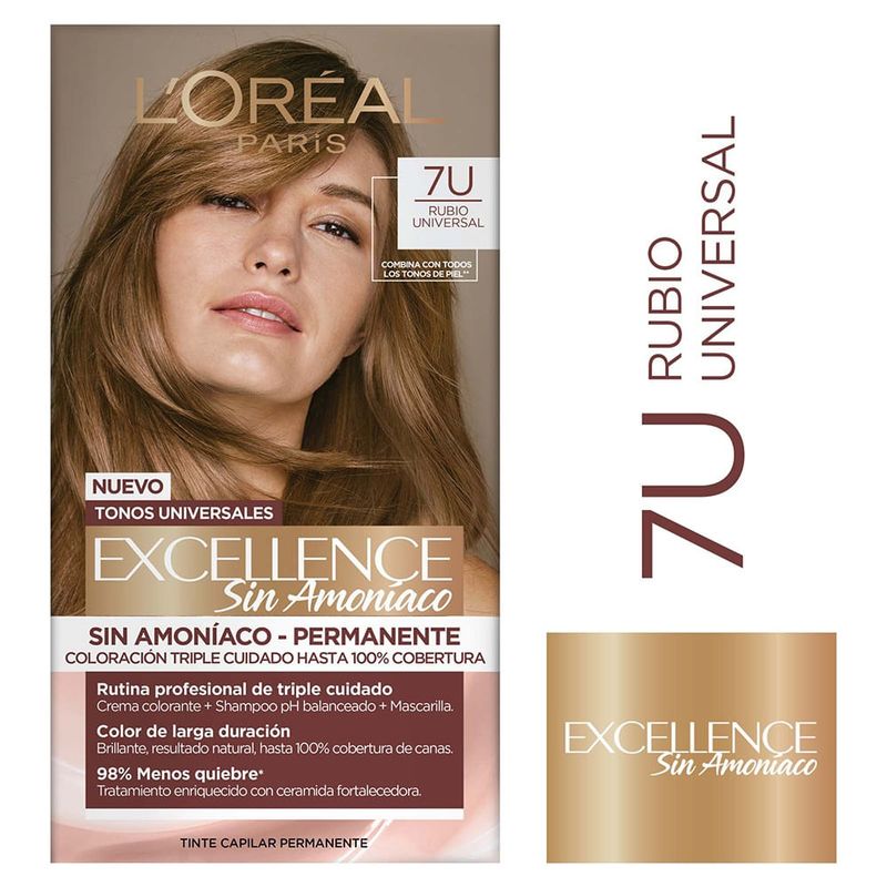 LOREAL PARIS - Tinte Excellence 7U Rubio Universal
