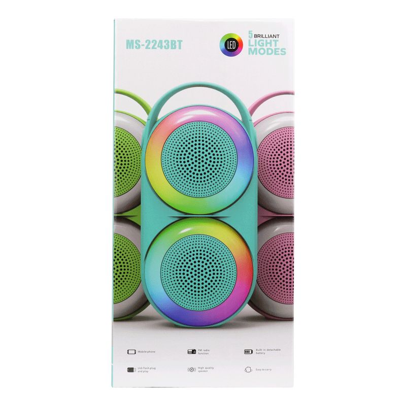 GENERICO - Cabina Parlante Retroiluminacion Led Bluetooth Puerto Usb