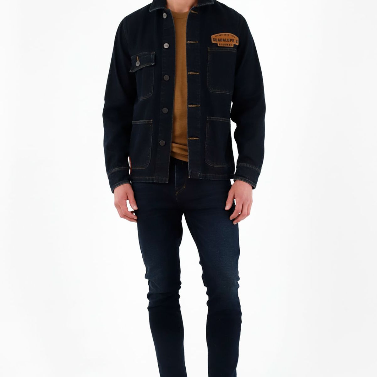 TENNIS - Abrigo azul con bolsillos de parche para hombre