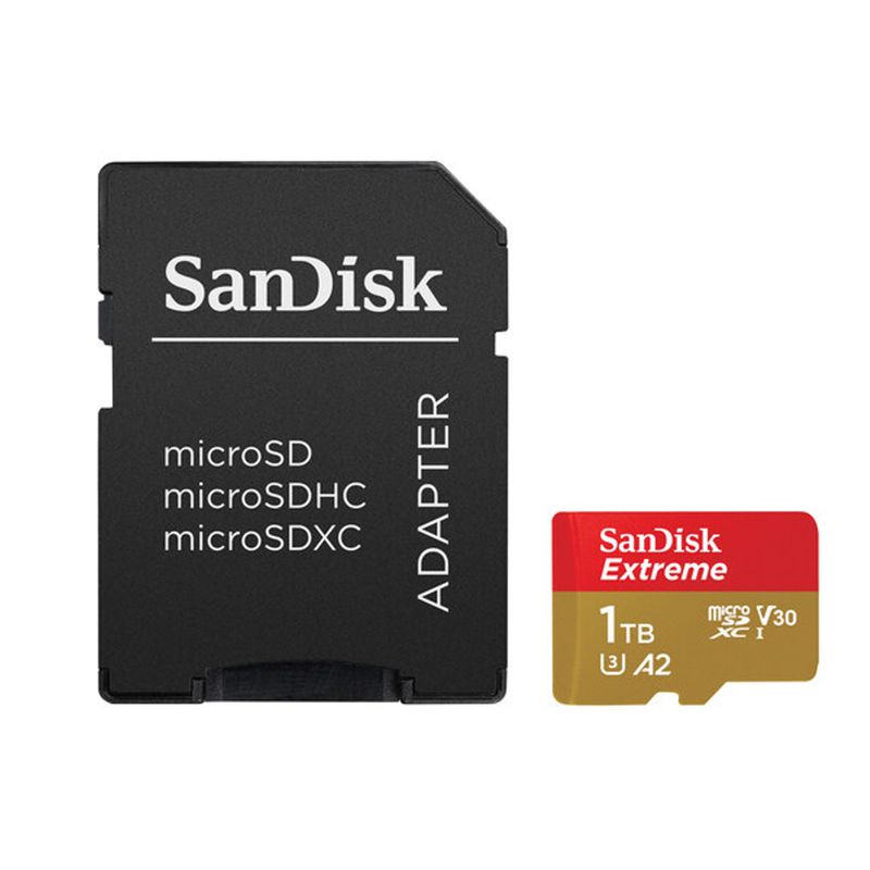 SANDISK - Tarjeta Micro SDXC 1TB Sandisk Extreme 4K U3 V30 A2 190mbs