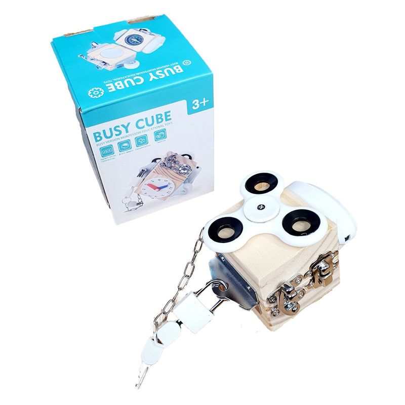 GENERICO - Fidget Cube Multifuncional Brujula Antiestres Candadospiner
