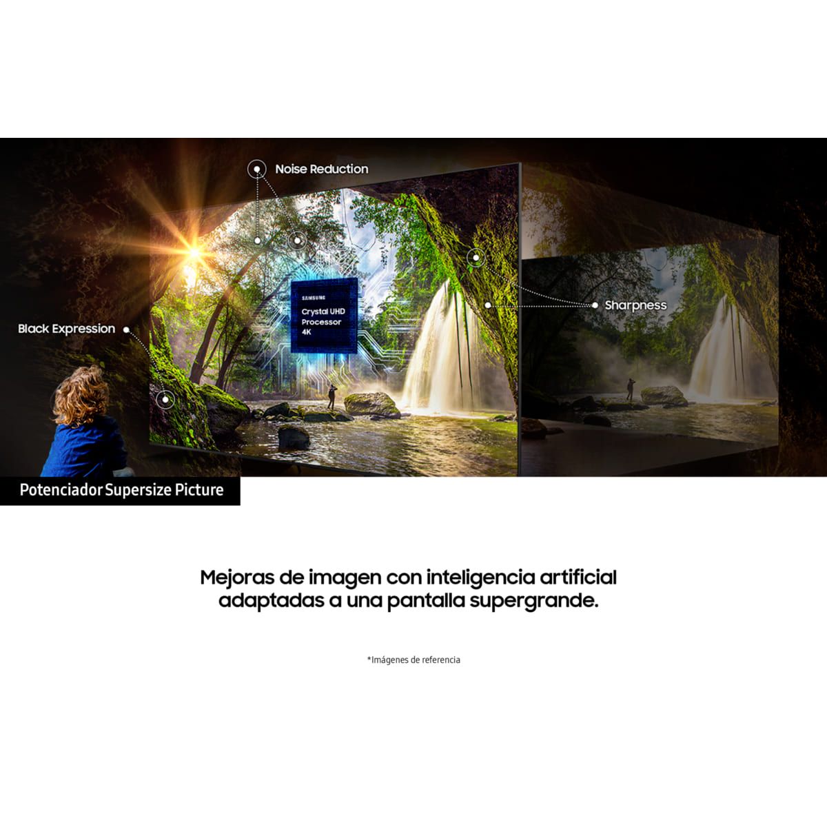 SAMSUNG - TELEVISOR SAMSUNG 98 CRYSTAL UHD SMART 4K UN98DU9000KXZL