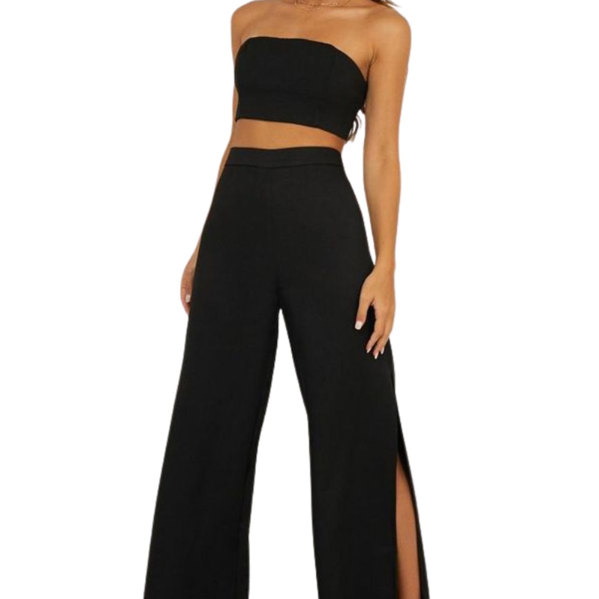 NEGRELI - Conjunto Casual pantalon y top Ref-3030