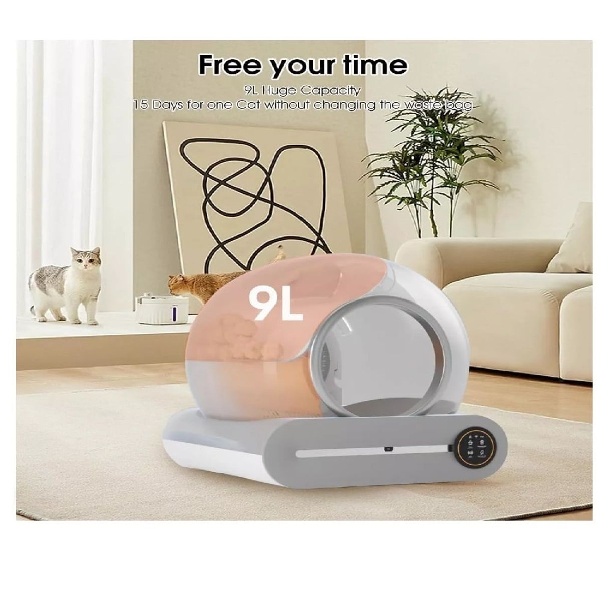 GENERICO - Caja De Arena Para Gatos Autolimpiante Automatica