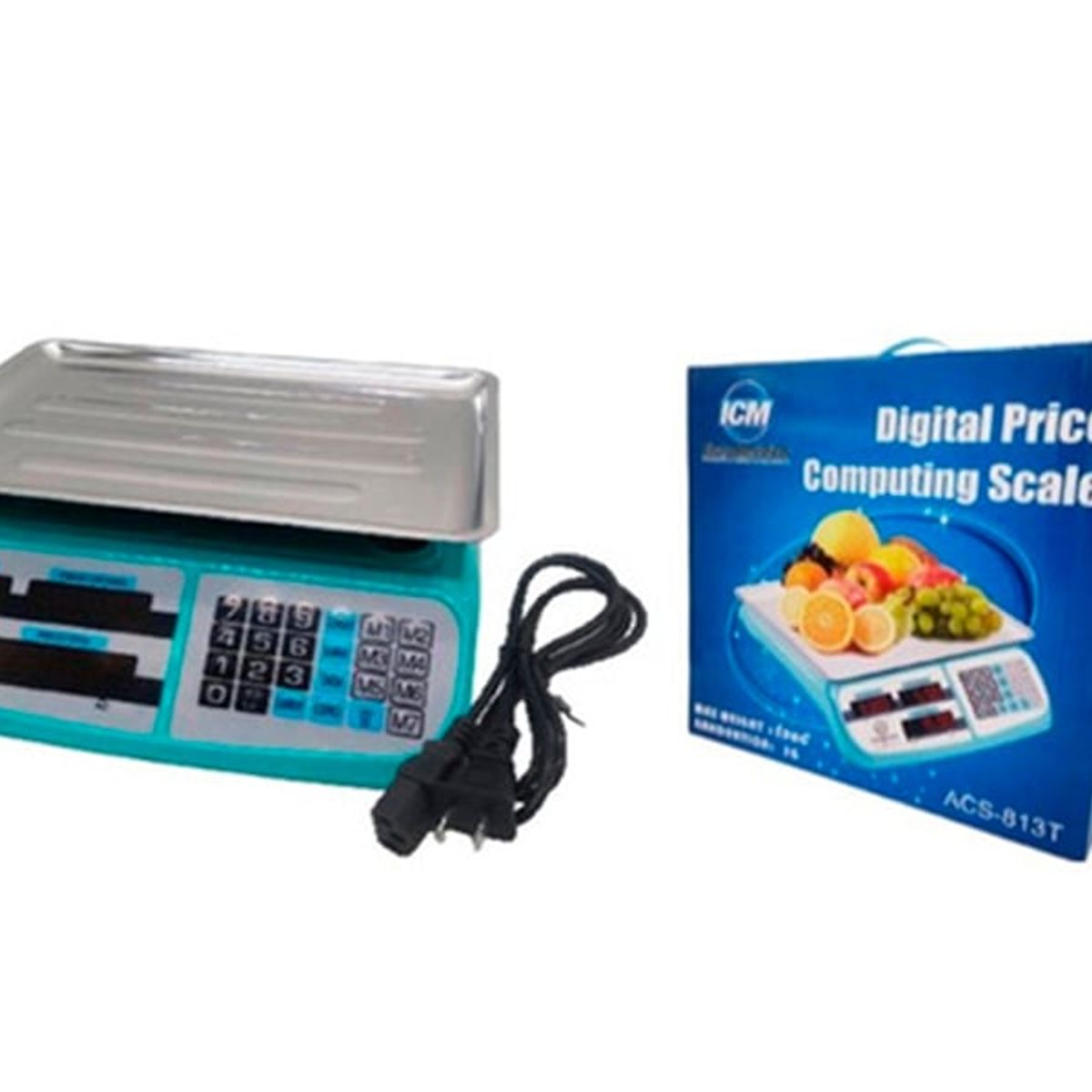 ICM - Bascula Electrónica Balanza Digital Pesa 40 Kg ICM