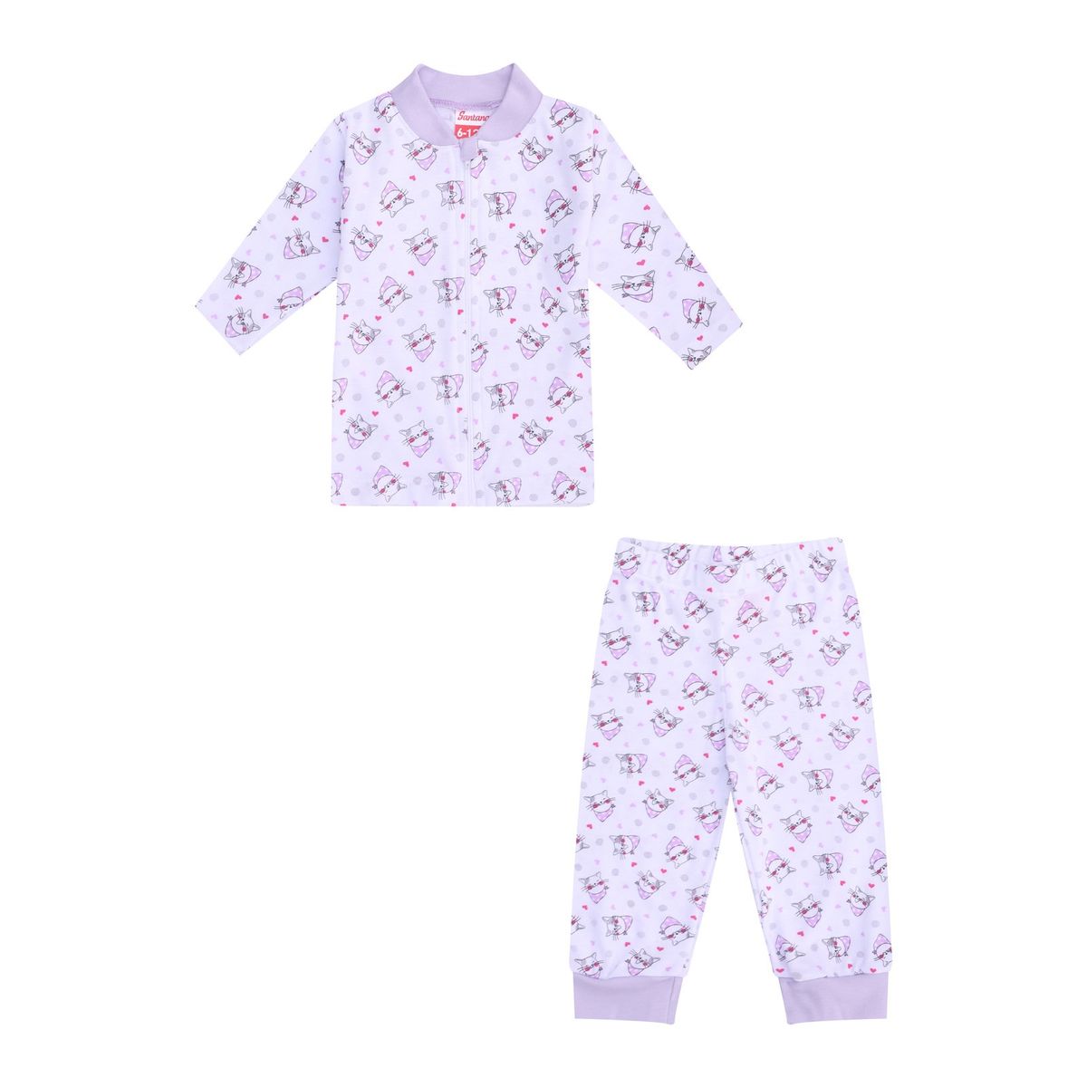 SANTANA - Pijama Bebé Niña Lila