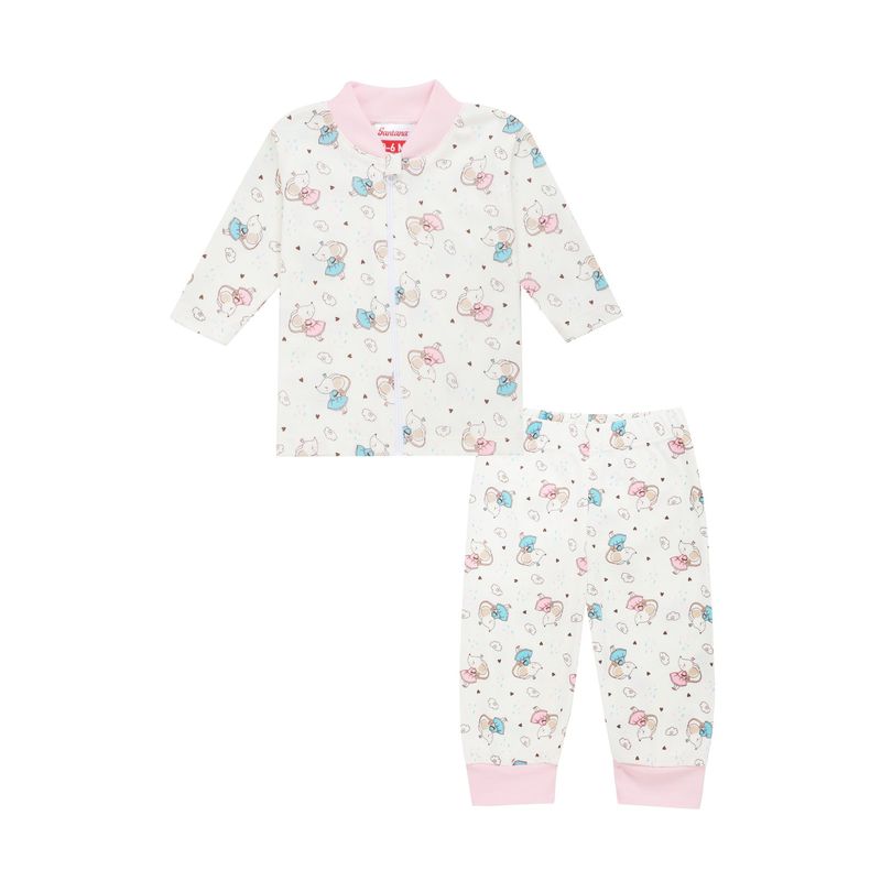 SANTANA - Pijama Bebé Niña Verde Medio