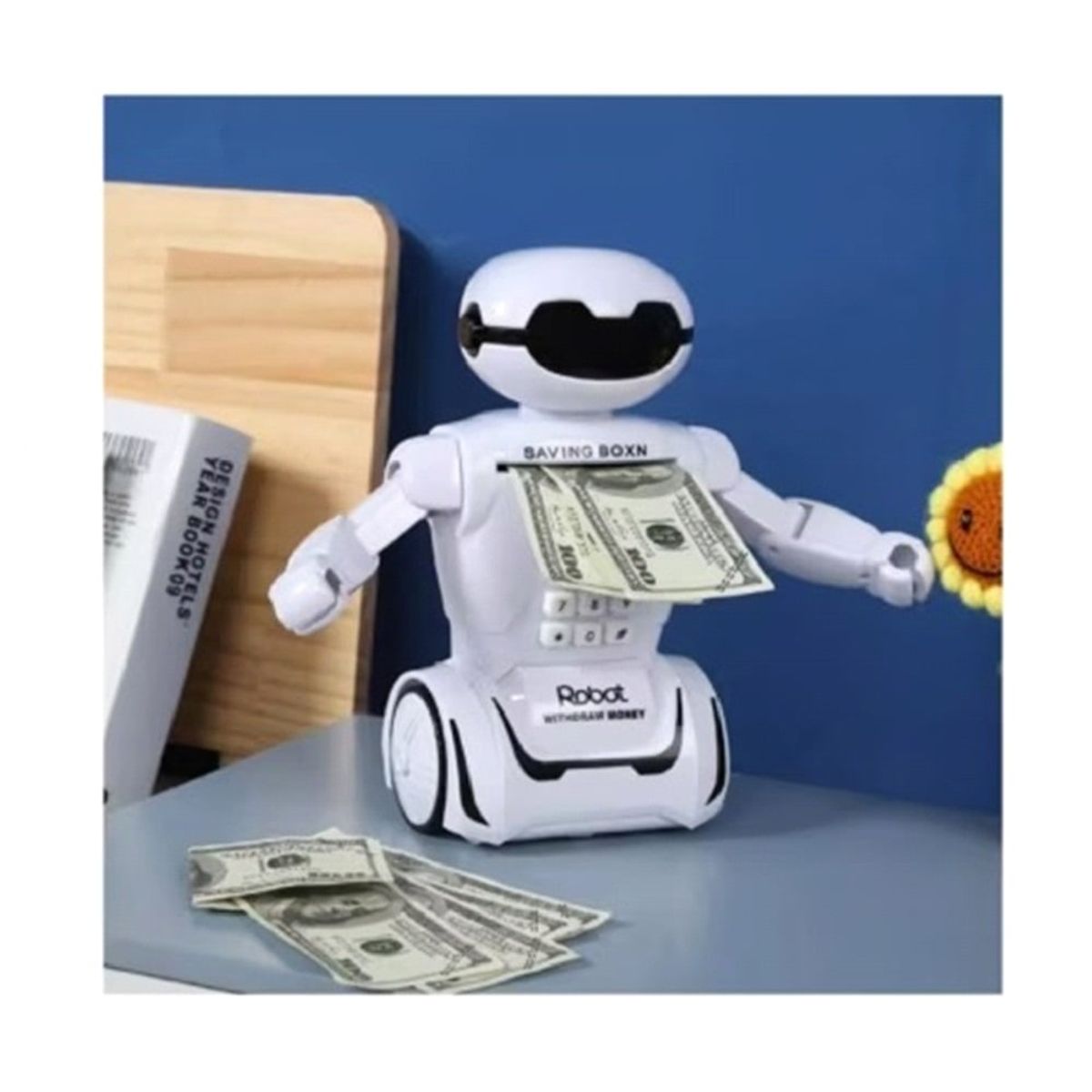 GENERICO - Alcancia Electronica Automatizada Robot Lampara Caja Fuerte