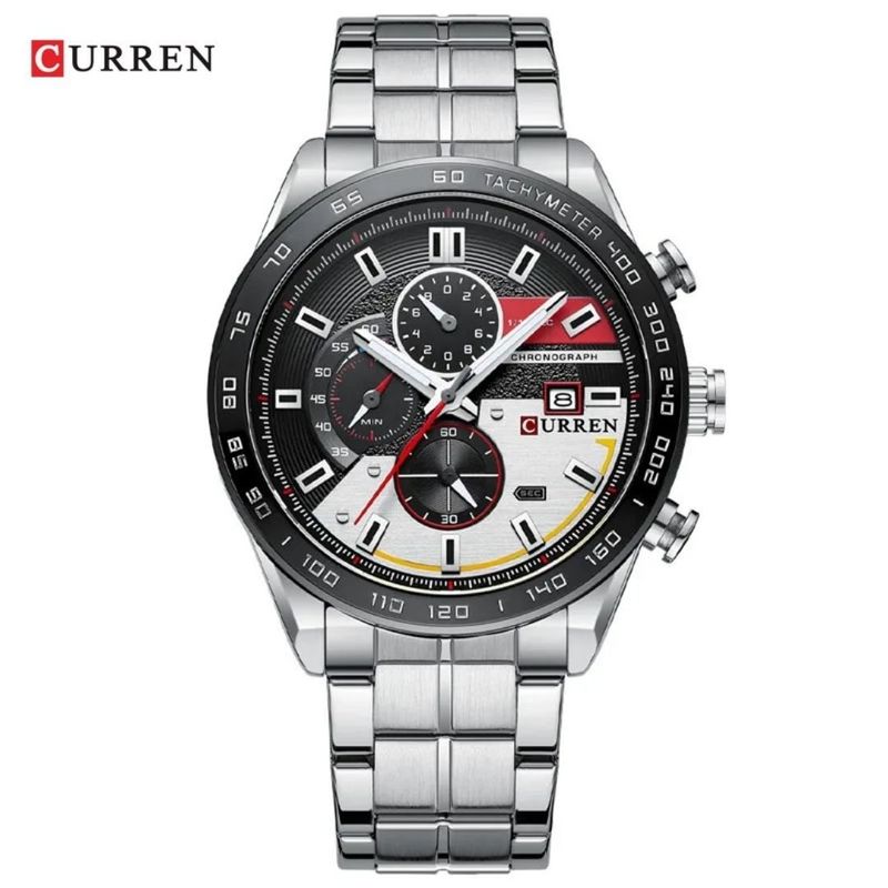 CURREN - Reloj Curren 8410 Elegante Para Caballero Plateado
