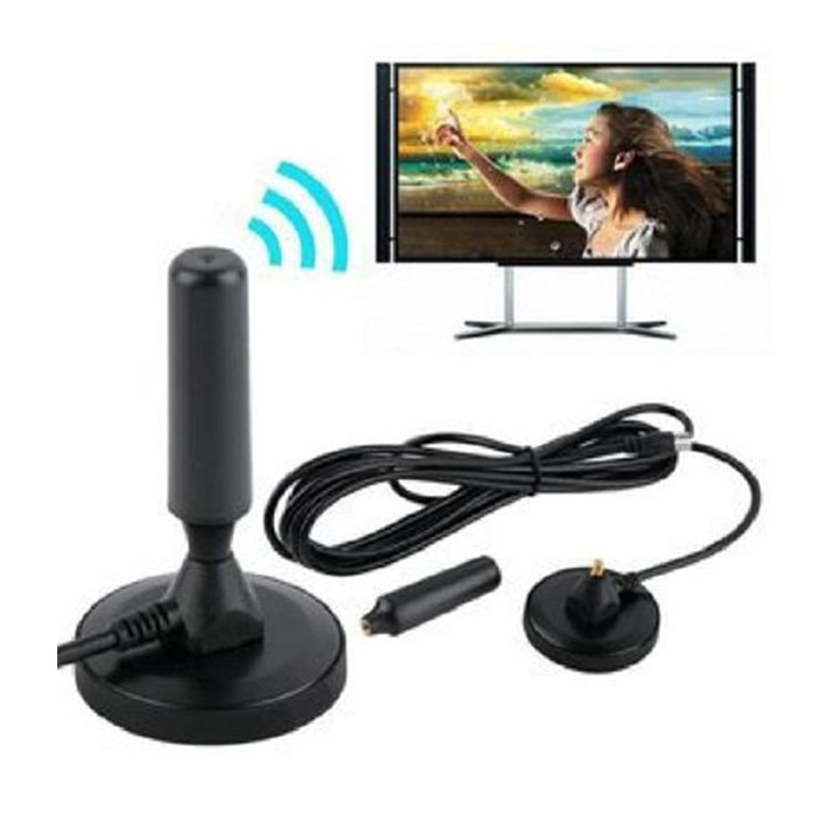 GENERICO - Antena TDT Amplificadora para TV Decodificadores con TDT - TDT2