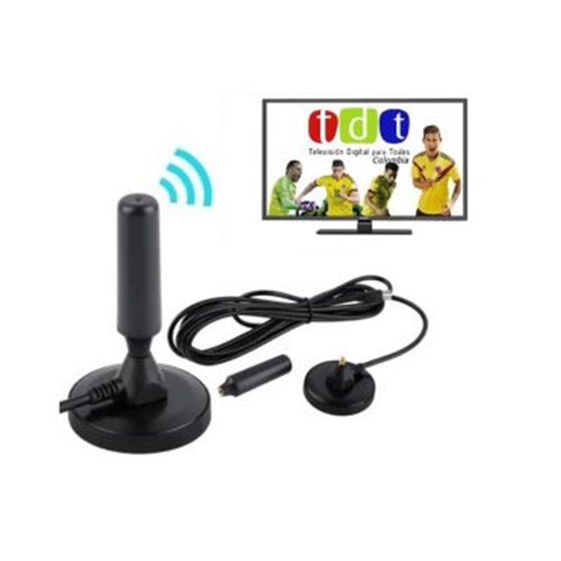 GENERICO - Antena TDT Amplificadora para TV Decodificadores con TDT - TDT2