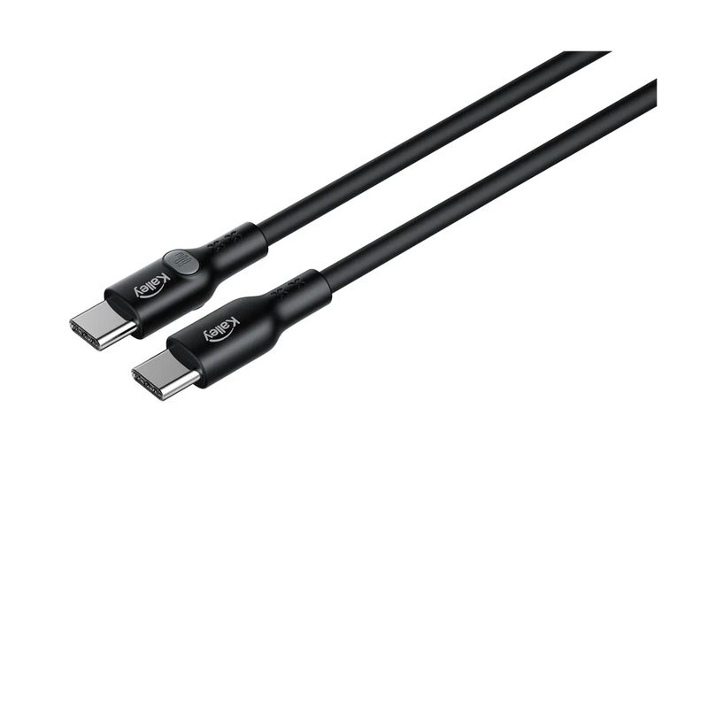 KALLEY - Cable KALLEY USB-C a USB-C de 2,0 Metros Negro