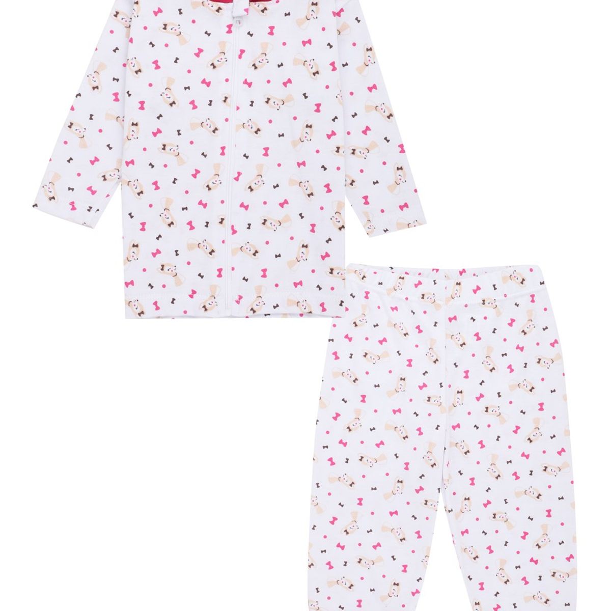 SANTANA - Pijama Bebé Niña Ocre Oscuro