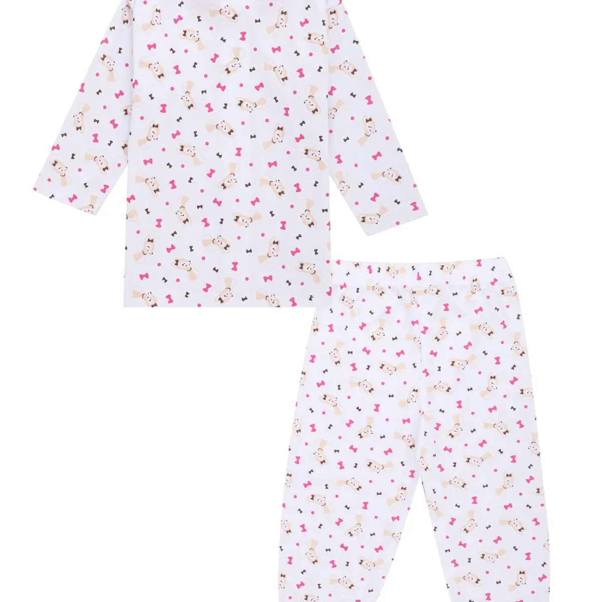 SANTANA - Pijama Bebé Niña Ocre Oscuro