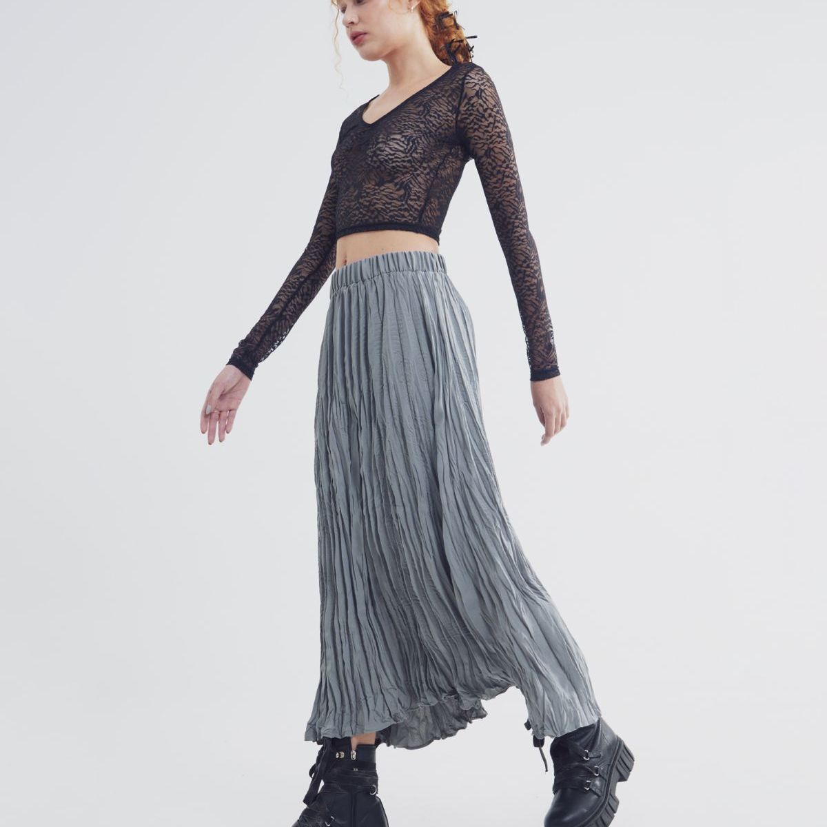 SEVEN SEVEN - Falda Para Mujer Largo Color Gris  Marca Seven Seven #28140876