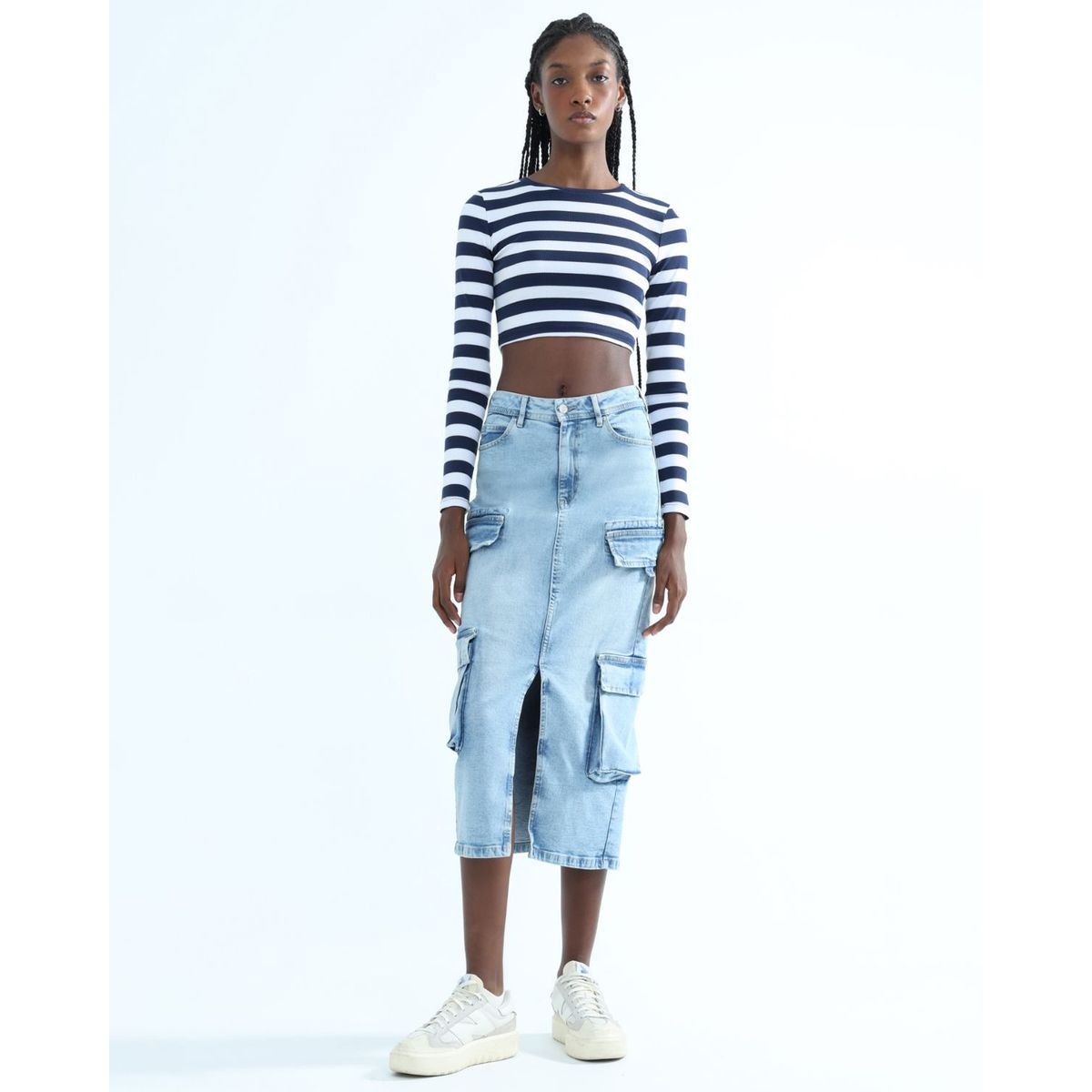 SEVEN SEVEN - Falda Para Mujer Largo Color Azul  Marca Seven Seven #28140873