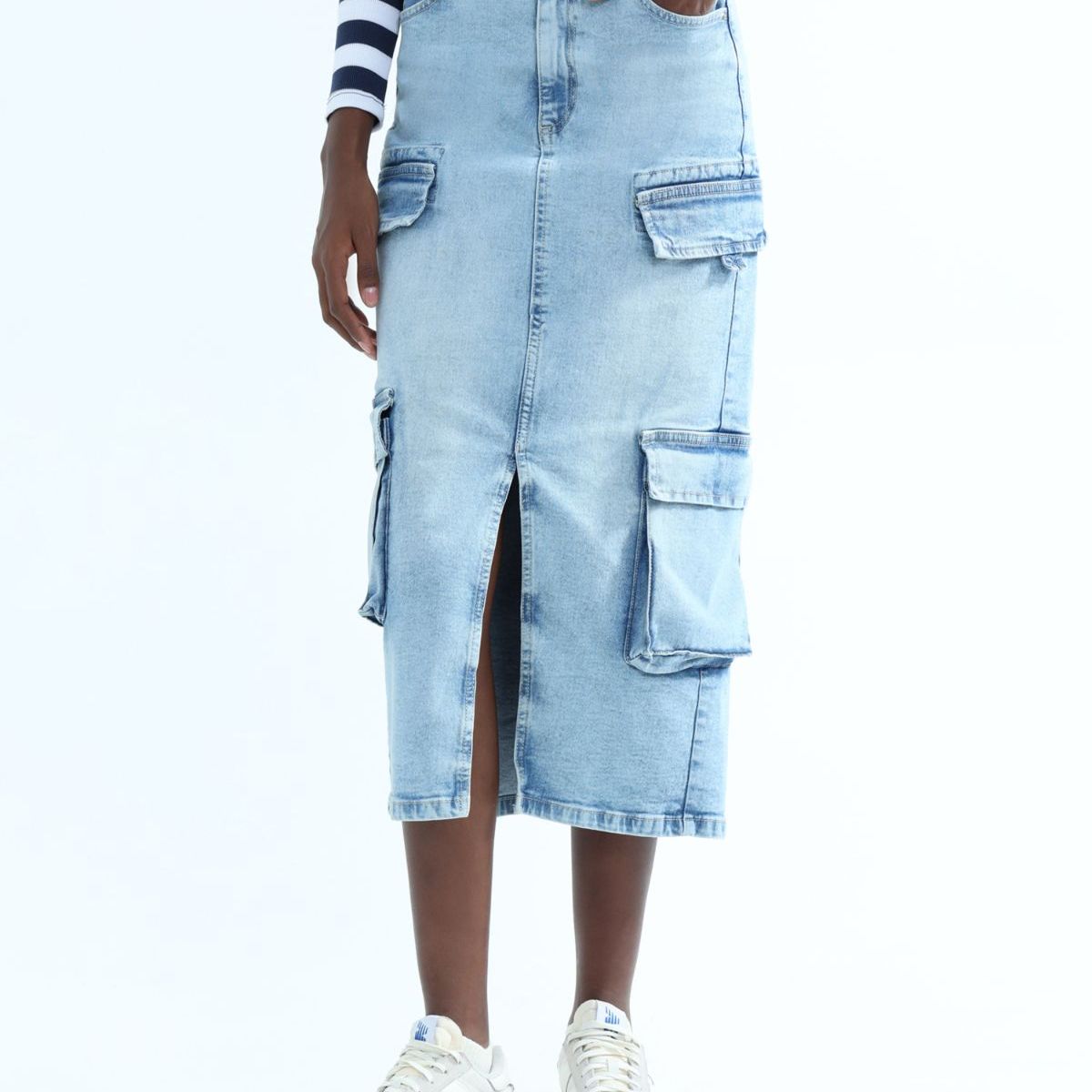 SEVEN SEVEN - Falda Para Mujer Largo Color Azul  Marca Seven Seven #28140873