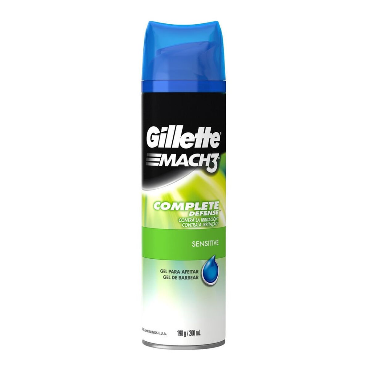 GILLETTE - Gel De Afeitar Gillete Mach3 Complete Defense X 198gr