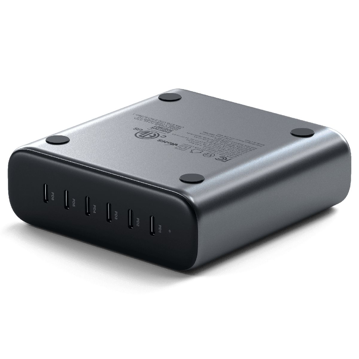 SATECHI - Satechi Cargador GaN de 6 puertos USB-C de 200W