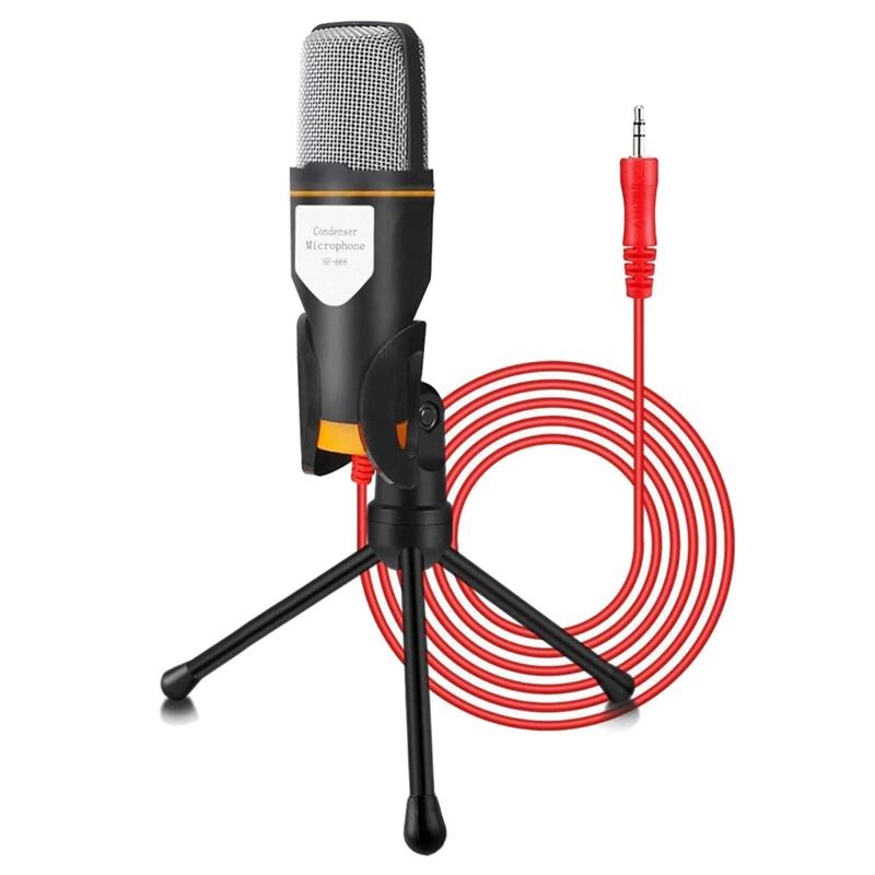 GENERICO - Micrófono Con Soporte Profesional 1.80 M Cable Para Pc