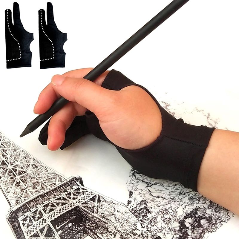 GENERAL - Guante de Artista dos dedos Dibujo Pintura Caligrafia