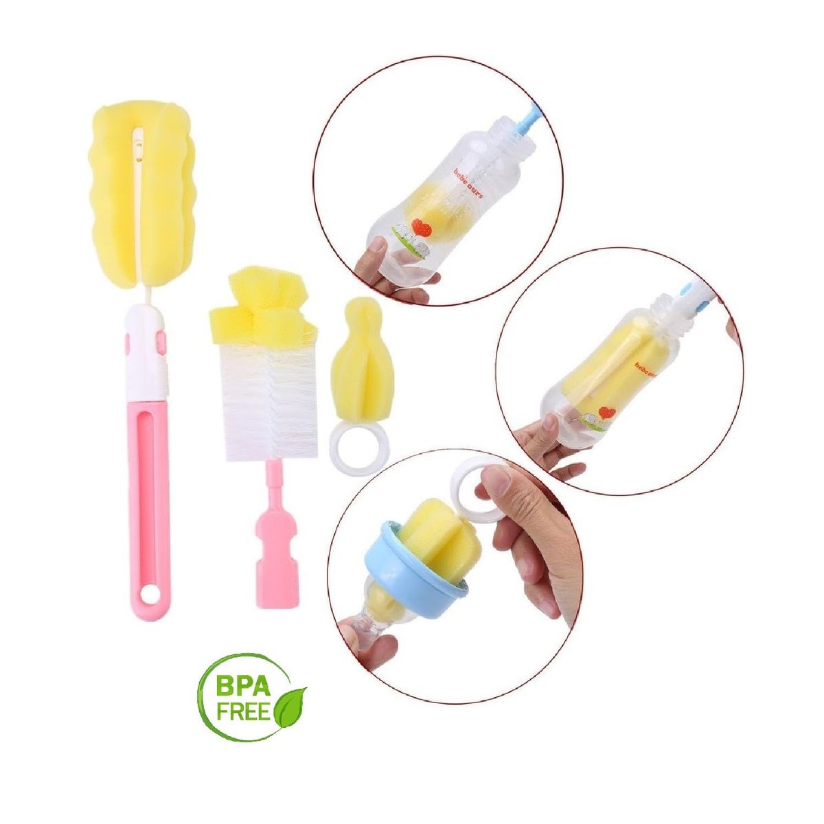 MUNDO BEBE - Lavateteros Bebe Cepillo churusco Para Biberones