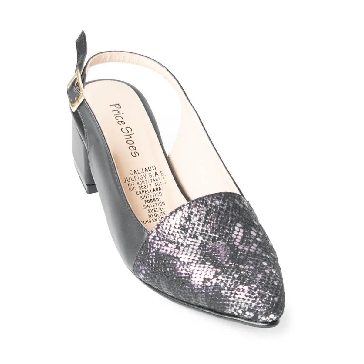 PRICE SHOES - Price Shoes Tacon Bajo Para Mujeres 542684NEGRO