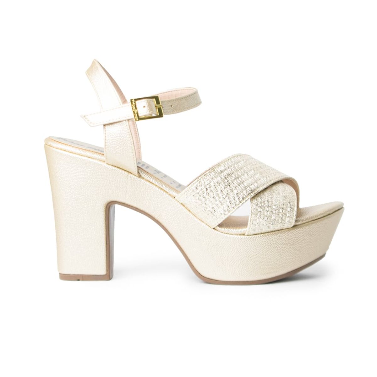 PRICE SHOES - Price Shoes tacon cubano Para Dama 462JC004CHAMPANA