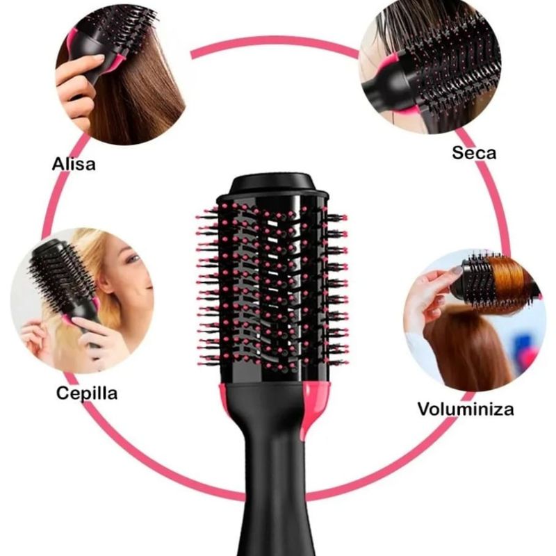 GENERICO - Cepillo Secador Giratorio Voluminizador Para Cabello
