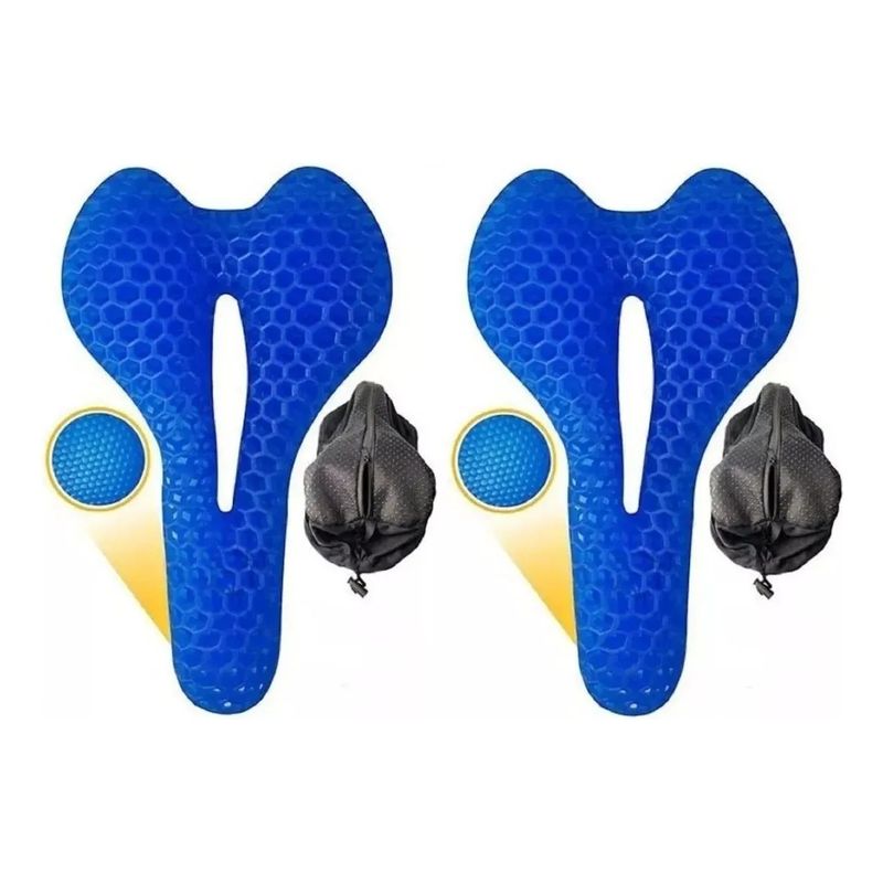 GENERICO - Cojín Gel Sillín Bicicletas Forro Protector Silla Amortigua