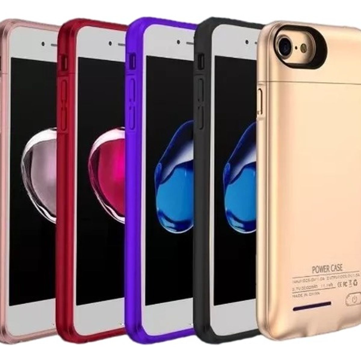 GENERICO - Carcasa Funda Power Case 2 En 1 Power Bank 3000 Mah Iph 7