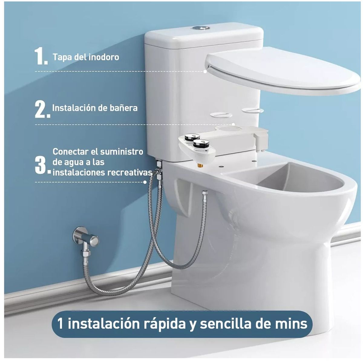 ONE PIXEL - Bidet Baño Accesorio Para Dinodoro Fácil Instalación 3 Modos