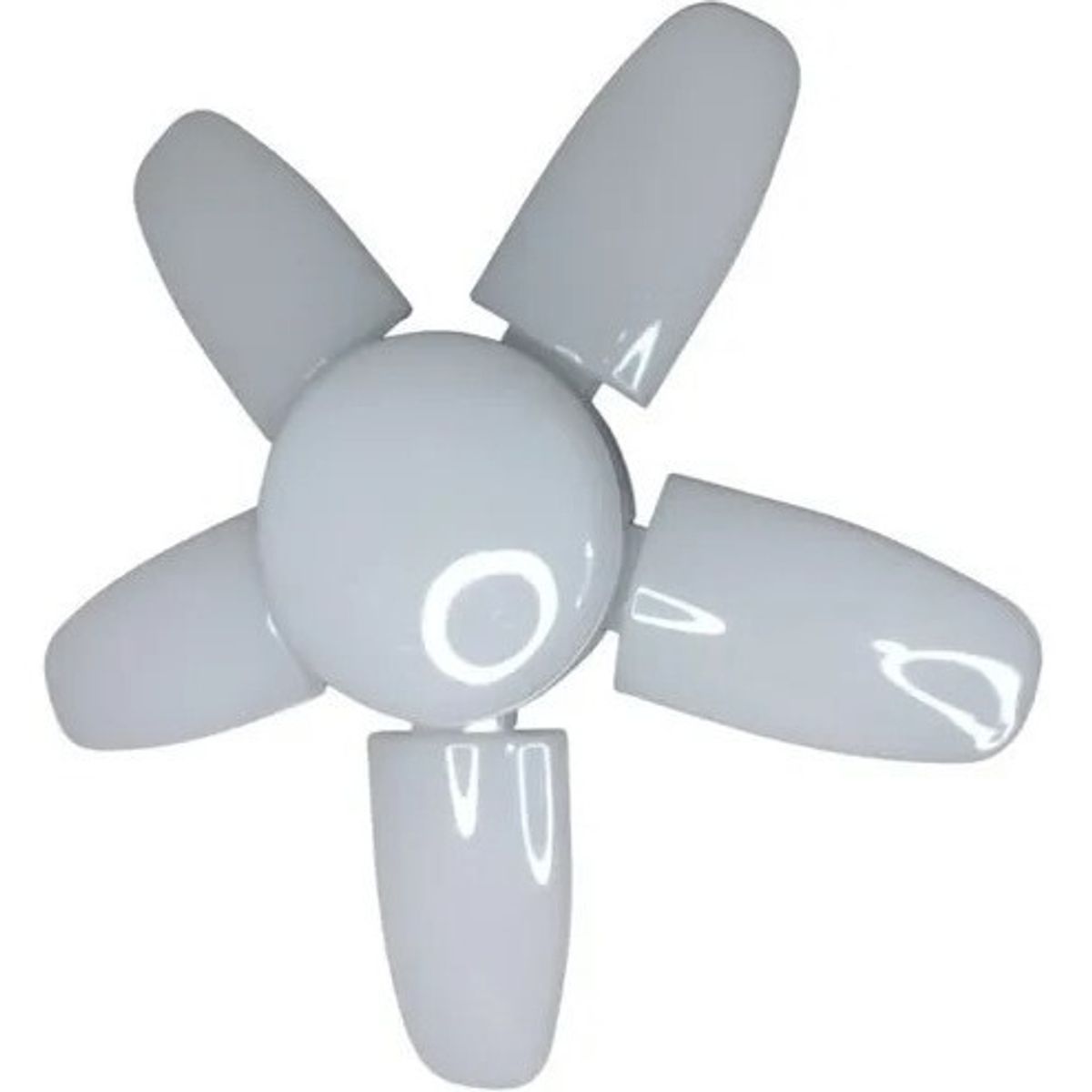 KARLUZ - Lampara Led Potencia 52w Bombillo 5 Aspas Desplegables Rosca