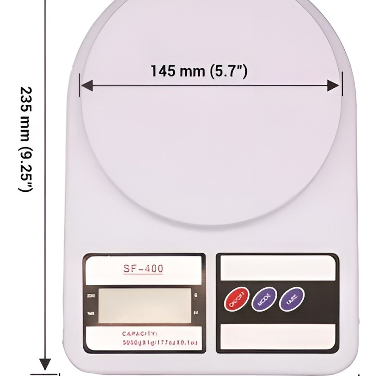 GENERICO - Balanza Gramera De Cocina Digital Sf-400 Pesa Hasta 10kg
