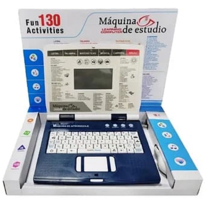 GENERICO - Computador Didáctico Para Niñas azul Juguete 130 Funciones