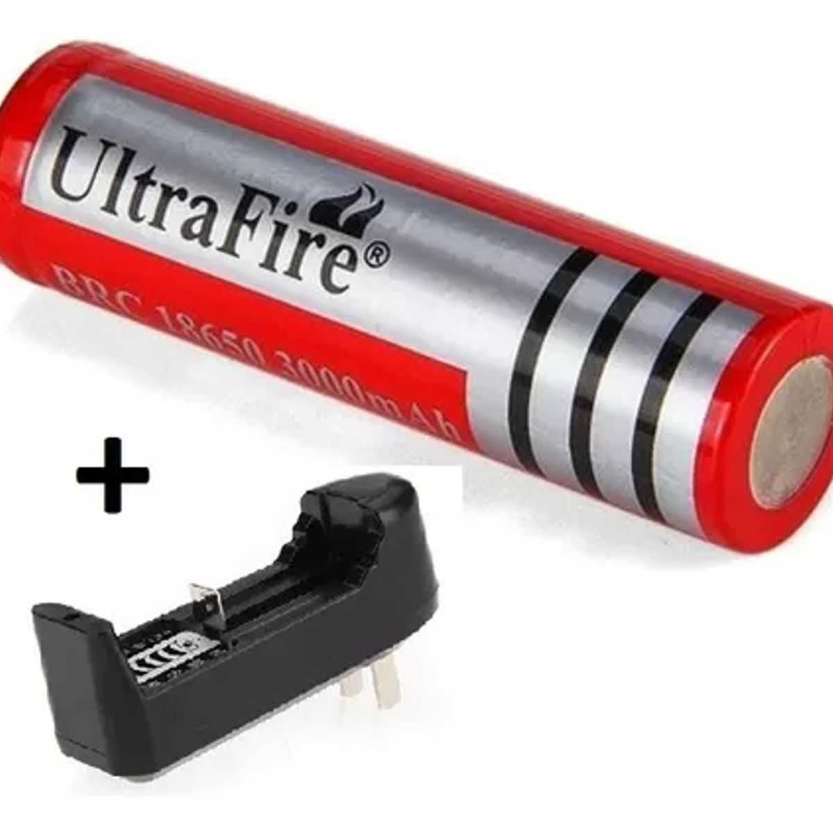 GENERICO - Bateria Pila Ultrafire 18650 + Cargador Universal
