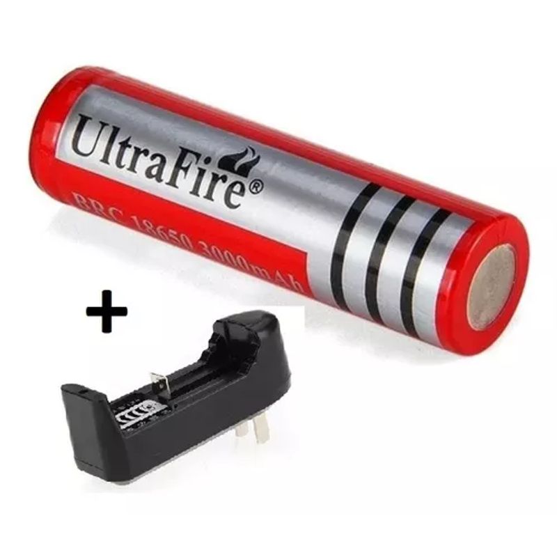 GENERICO - Bateria Pila Ultrafire 18650 + Cargador Universal