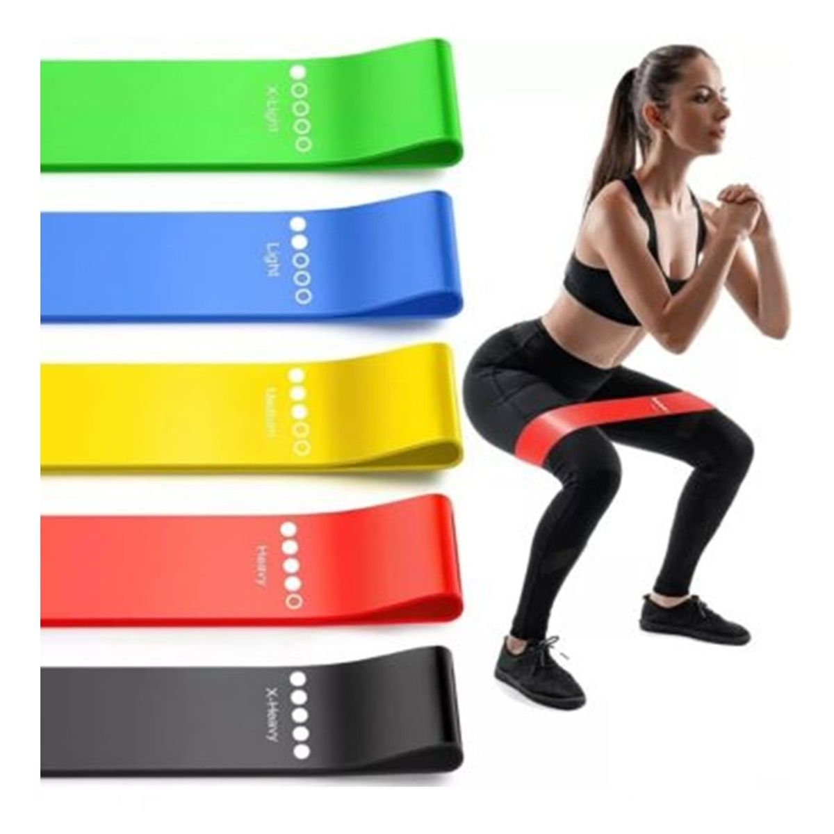 GENERICO - Kit De Bandas de Resistencia Bandas de Ejercicio Unisex