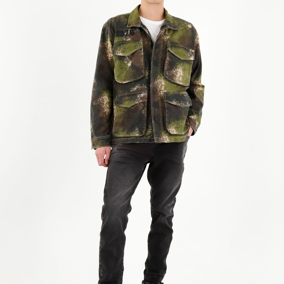 TENNIS - Abrigo estampado tipo parka para hombre